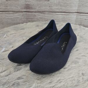 Rothys Navy Ballet Flats, Womens 8, Great Condition